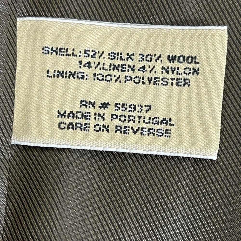 JOS. A. Bank Linen Silk Wool Blend Blazer XL Beige Excellent Condition‎